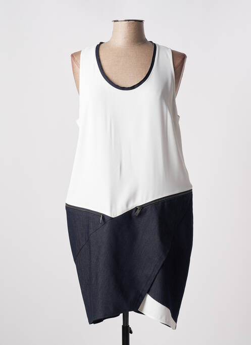 Rochie midi alb LAUREN VIDAL femeie