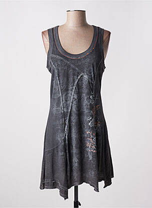 Rochie scurtă gri FRONT DE MER femeie