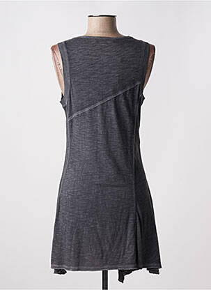 Rochie scurtă fără mâneci fără mâneci gri FRONT DE MER femeie