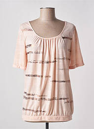 Tricou serigrafie mâneci scurte roz BETTY BARCLAY femeie