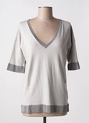 Pulover gri LAUREN VIDAL femeie