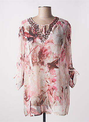 Tunică mâneci lungi roz GELCO femeie