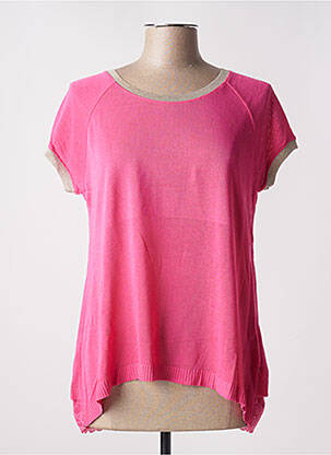 Pulover roz LAUREN VIDAL femeie