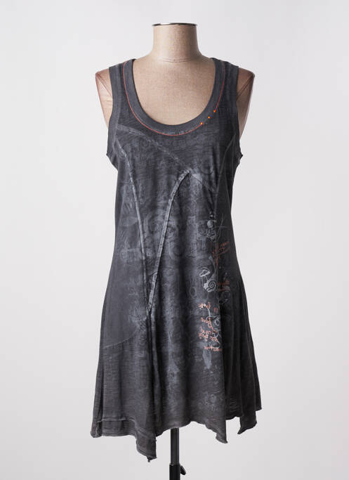 Rochie scurtă gri FRONT DE MER femeie