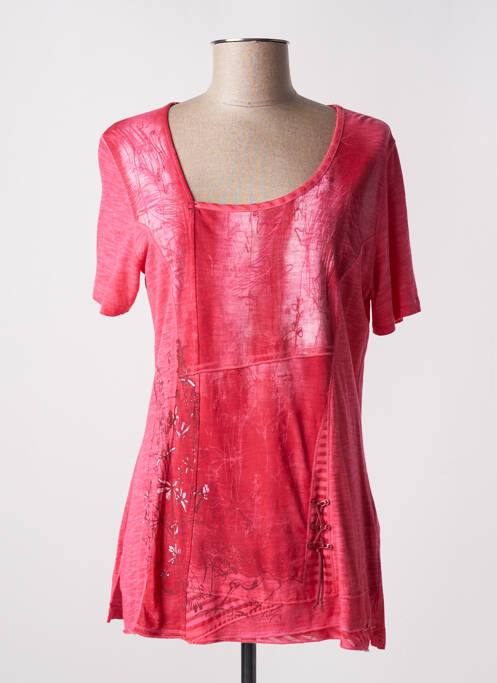 Tunică mâneci scurte roșu FRONT DE MER femeie