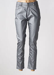 Pantalon slim elasticitate mărime normală gri IMPAQT femme