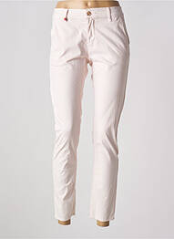 Pantalon slim elasticitate mărime normală roz F.A.M. femme