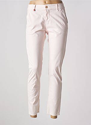 Pantalon slim roz F.A.M. femeie