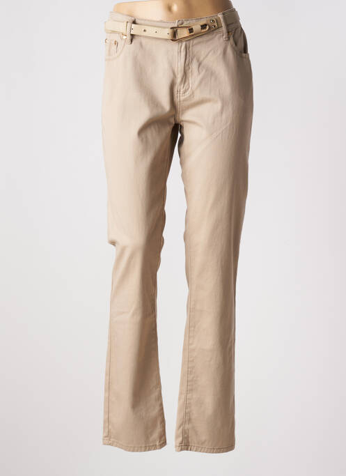 Pantalon slim bej ONADO femeie
