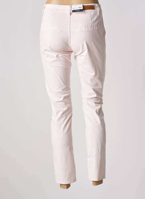 Pantalon slim roz F.A.M. femeie