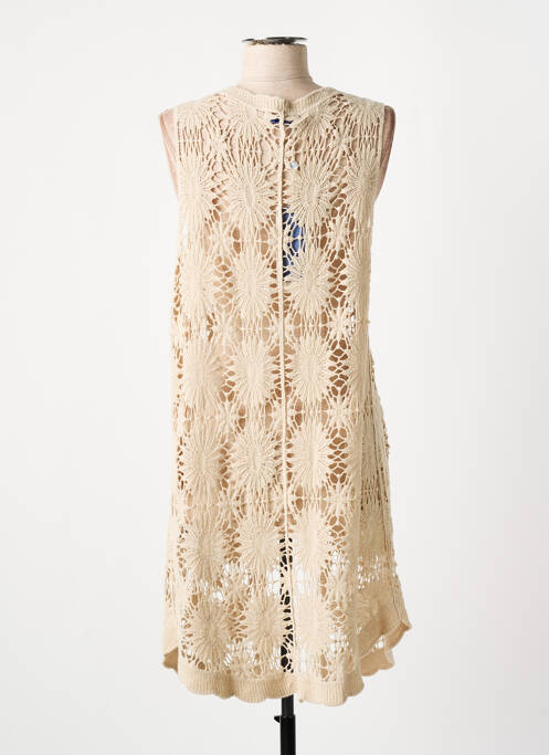 Vestă fără mâneci bej MD'M femeie