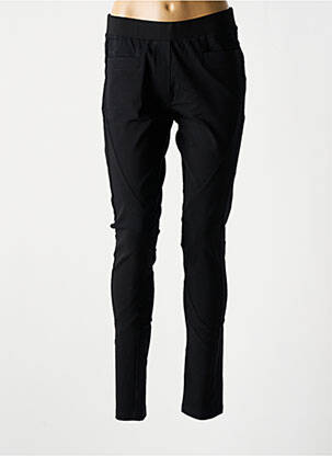 Pantalon slim talie elastică mărime normală negru NU JEANS femeie