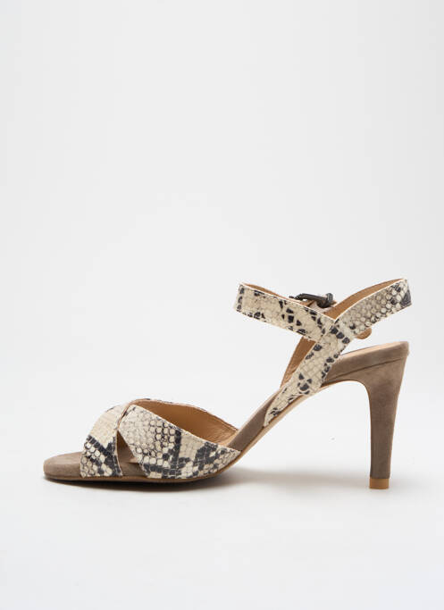 Sandale/Pantofi decupați bej PERLATO femeie