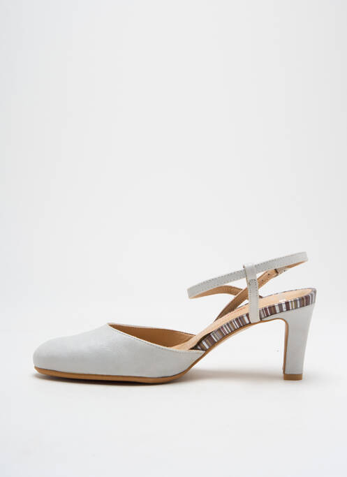 Sandale/Pantofi decupați gri PERLATO femeie