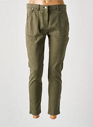 Pantalon 7/8 închidere cu fermoar sub clapetă cu nasturi verde TOMMY HILFIGER femme