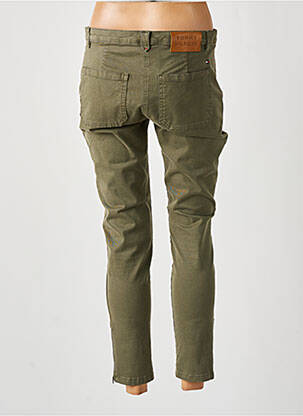 Pantalon 7/8 închidere cu fermoar sub clapetă cu nasturi verde TOMMY HILFIGER femeie