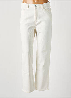 Pantalon drept alb TOMMY HILFIGER femeie