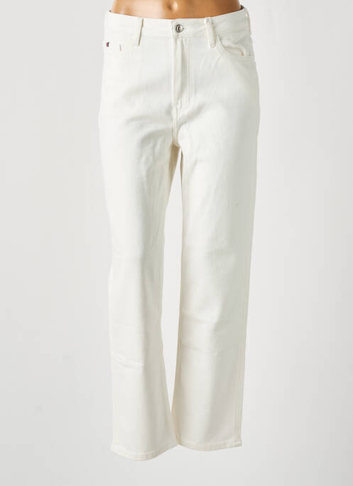 Pantalon drept alb TOMMY HILFIGER femeie