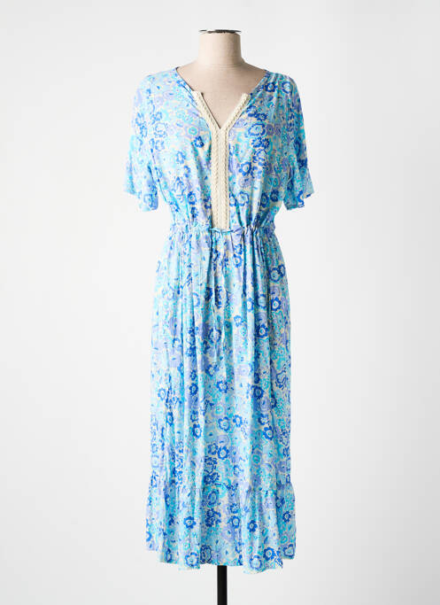 Rochie midi albastru HALOGENE femeie