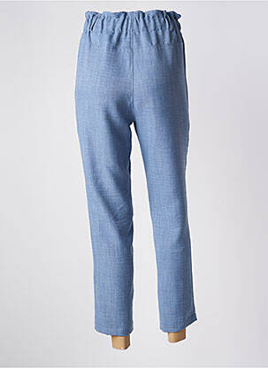 Pantalon slim talie elastică mărime normală albastru EMA BLUE'S femeie