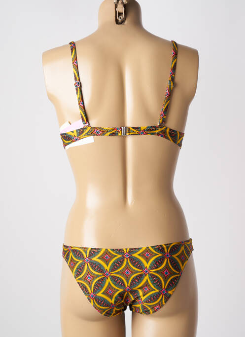 Costum de baie din două piese galben ANTIGEL femeie