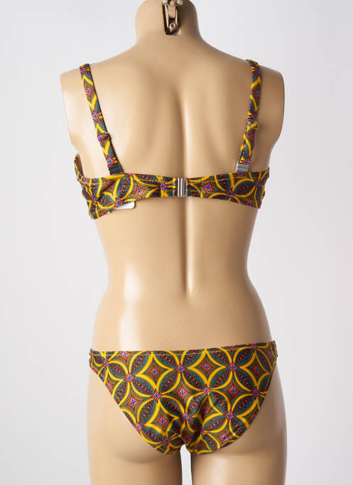 Costum de baie din două piese galben ANTIGEL femeie