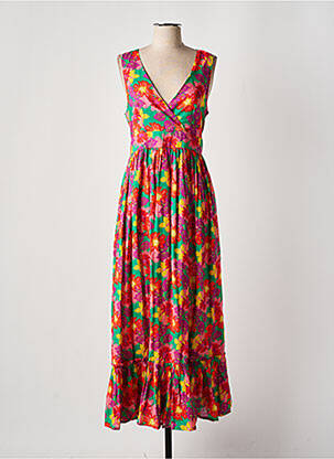 Rochie lungă roșu CHICOSOLEIL femeie