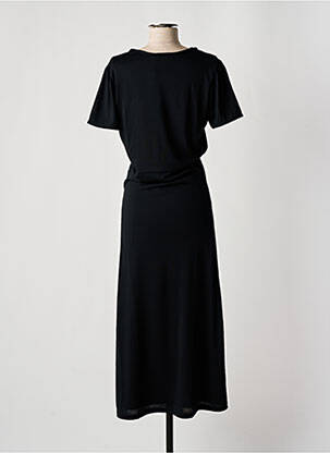 Rochie lungă mâneci scurte mâneci scurte negru LE TEMPS DES CERISES femeie