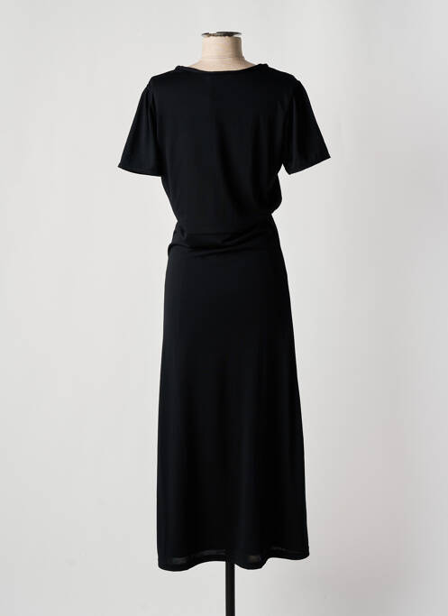 Rochie lungă mâneci scurte mâneci scurte negru LE TEMPS DES CERISES femme