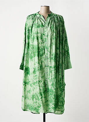 Rochie midi mâneci lungi mâneci lungi verde CHICOSOLEIL femeie
