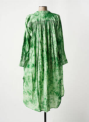 Rochie midi mâneci lungi mâneci lungi verde CHICOSOLEIL femeie
