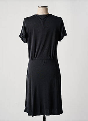Rochie midi croială fluidă mâneci scurte negru LE TEMPS DES CERISES femeie