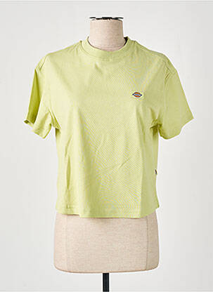 Tricou guler rotund mâneci scurte verde DICKIES femeie