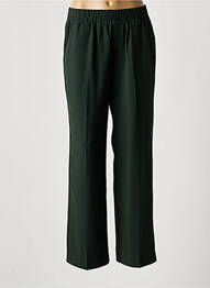Pantalon drept țesătură crep talie înaltă verde GRACE & MILA femeie