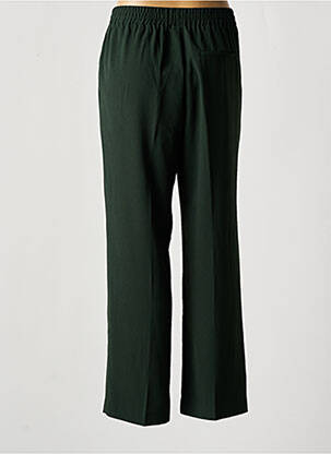Pantalon drept țesătură crep talie înaltă verde GRACE & MILA femeie
