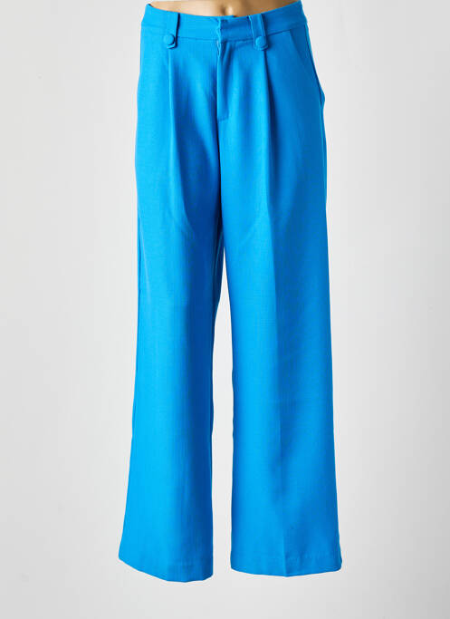 Pantalon larg albastru GRACE & MILA femeie