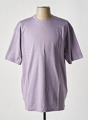Tricou țesătură jersey mâneci scurte violet ONLY & SONS bărbat