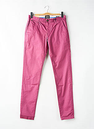Pantalon chino țesătură poplin mărime normală violet SCOTCH & SODA bărbat