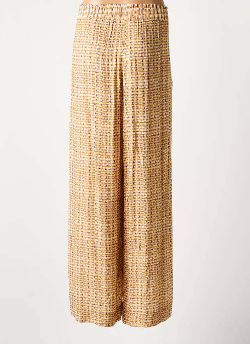 Pantalon larg bej GRACE & MILA femeie