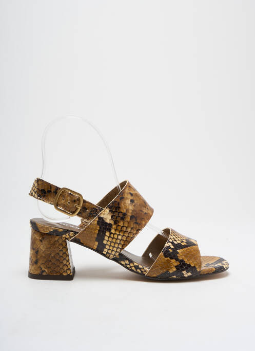 Sandale/Pantofi decupați maro ANONYMOUS femeie