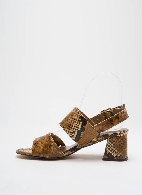 Sandale/Pantofi decupați maro ANONYMOUS femeie