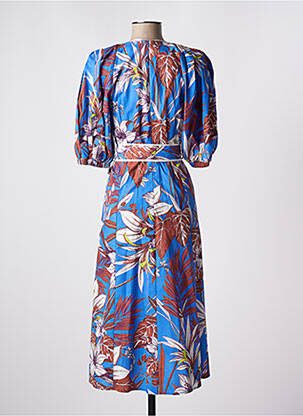 Rochie midi mâneci scurte mâneci scurte albastru SHIRTAPORTER femeie