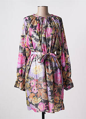 Rochie midi mâneci lungi mâneci lungi roz ROSEANNA femeie