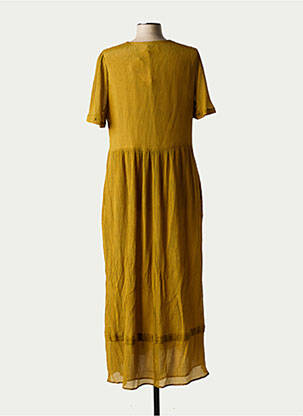 Rochie lungă mâneci scurte mâneci scurte verde MOMONI femeie