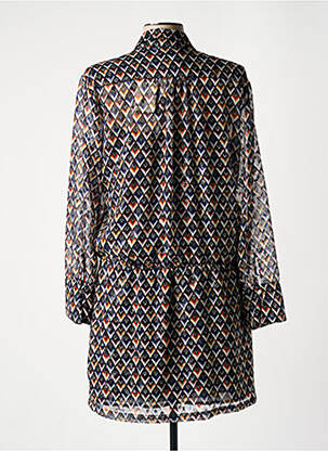 Rochie scurtă croială fluidă mâneci lungi albastru ATTIC AND BARN femeie