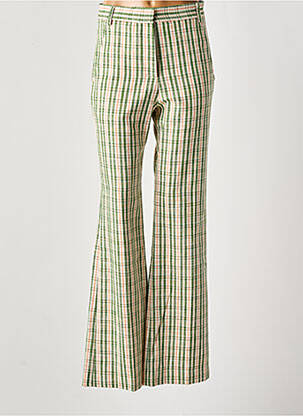 Pantalon evazat verde MARGAUX LONNBERG femeie
