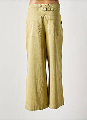 Pantalon evazat talie cu cleme talie înaltă verde ATTIC AND BARN femeie