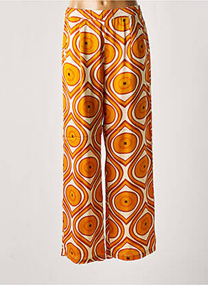 Pantalon larg galben BELLA JONES femeie