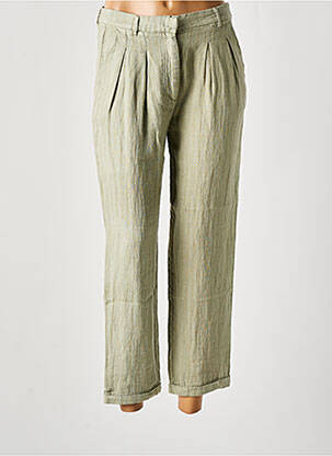 Pantalon 7/8 talie înaltă talie înaltă verde MES DEMOISELLES...PARIS femeie