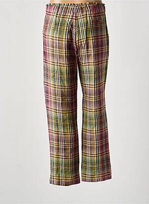 Pantalon drept țesătură crep talie înaltă verde BELLA JONES femeie